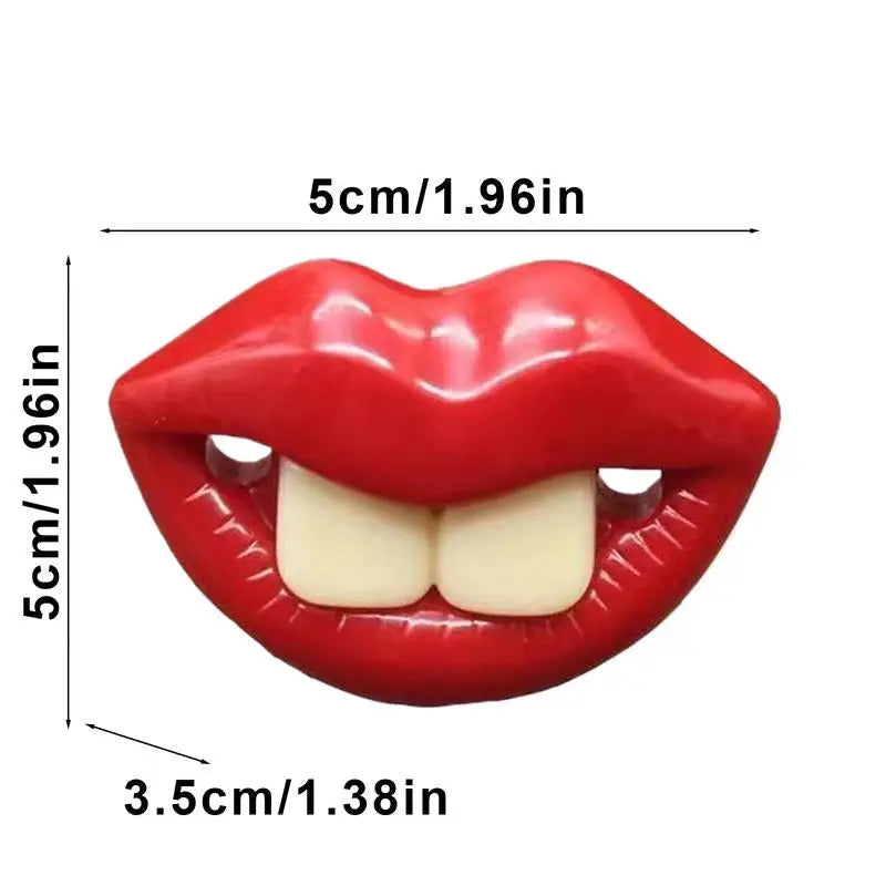Silicone Pacifier For Dogs Funny Chew Toy Red Lips Dog Pacifier Soft Oral Health Care Teething Pet Teether For Small Puppy