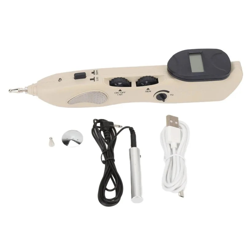 Medical Acupuncture Pen Point Detector Electronic Body Massage Pain Therapy Electric Pain Relief Health Care Home Use Device