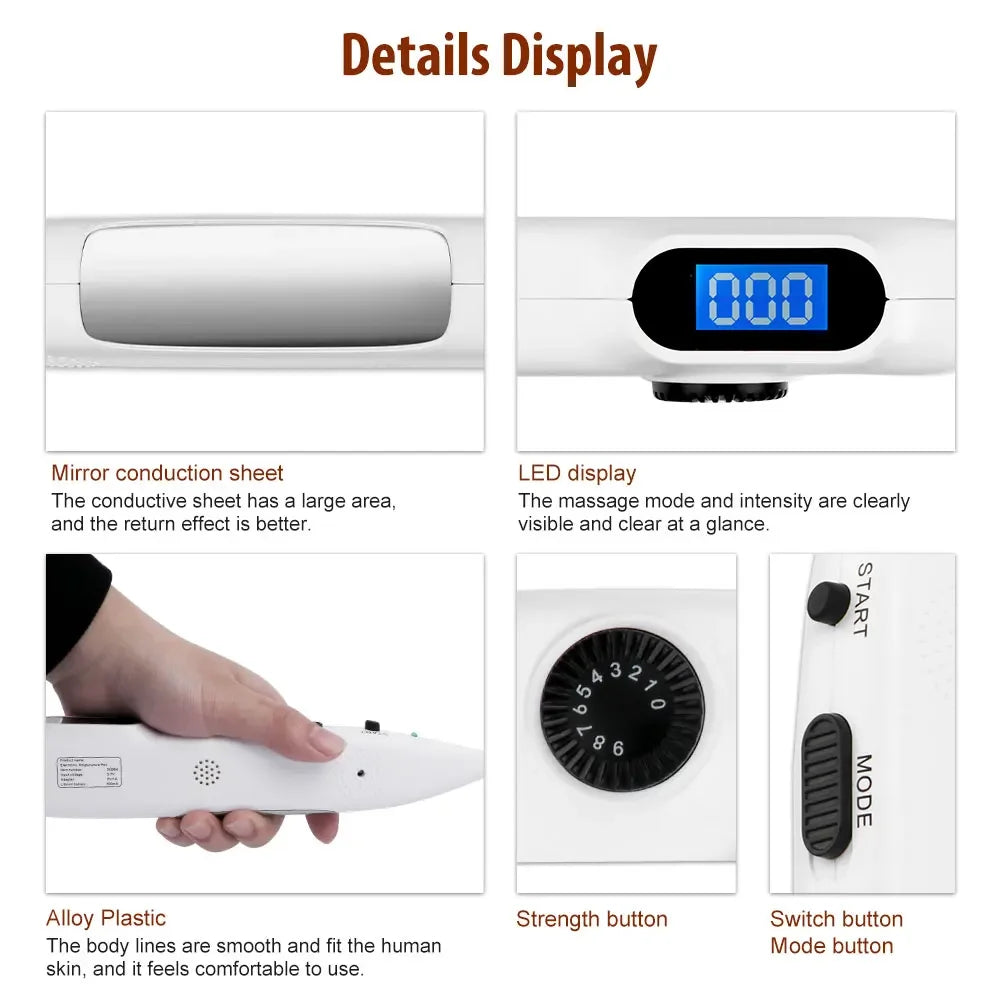 Medical Acupuncture Pen Point Detector Electronic Body Massage Pain Therapy Electric Pain Relief Health Care Home Use Device