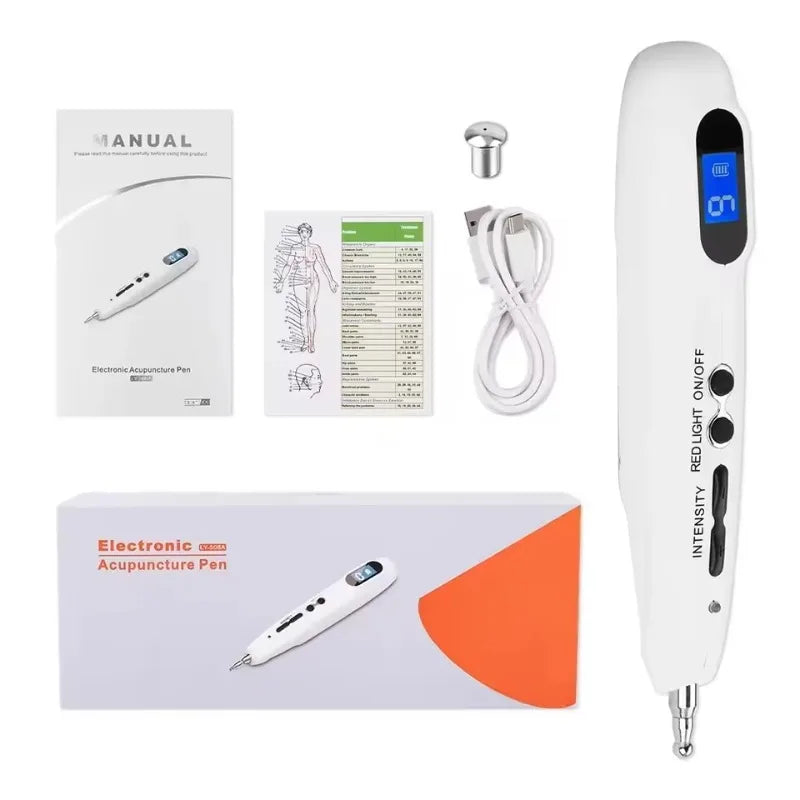 Medical Acupuncture Pen Point Detector Electronic Body Massage Pain Therapy Electric Pain Relief Health Care Home Use Device