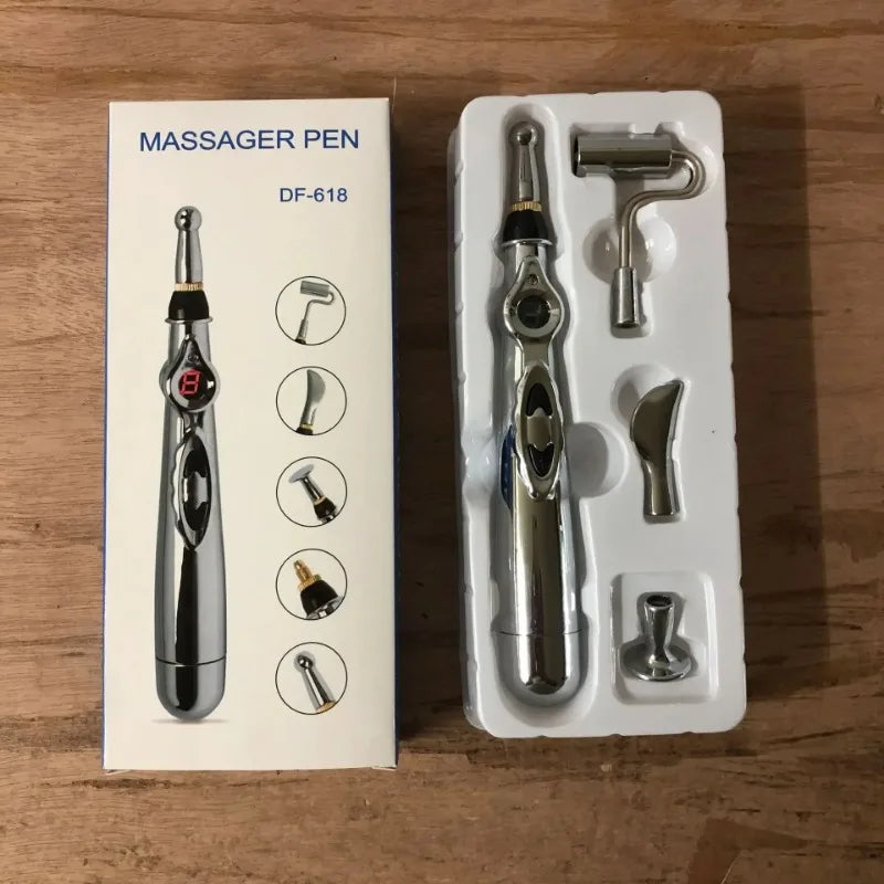 Medical Acupuncture Pen Point Detector Electronic Body Massage Pain Therapy Electric Pain Relief Health Care Home Use Device
