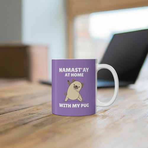 Namast'ay Home with My Pug Mug
