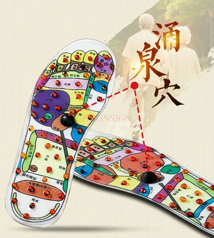 Massage insole, sole acupoint health and wellness gift, needle stone foot therapy insole