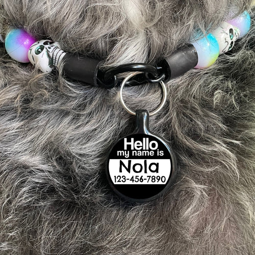 Hello Pet ID Tag Eco-Friendly Plastic Tag for Dogs and Cats