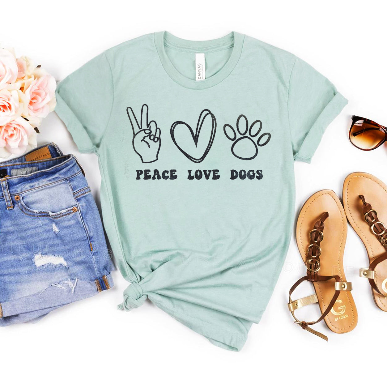 Peace Love Dogs T-shirt