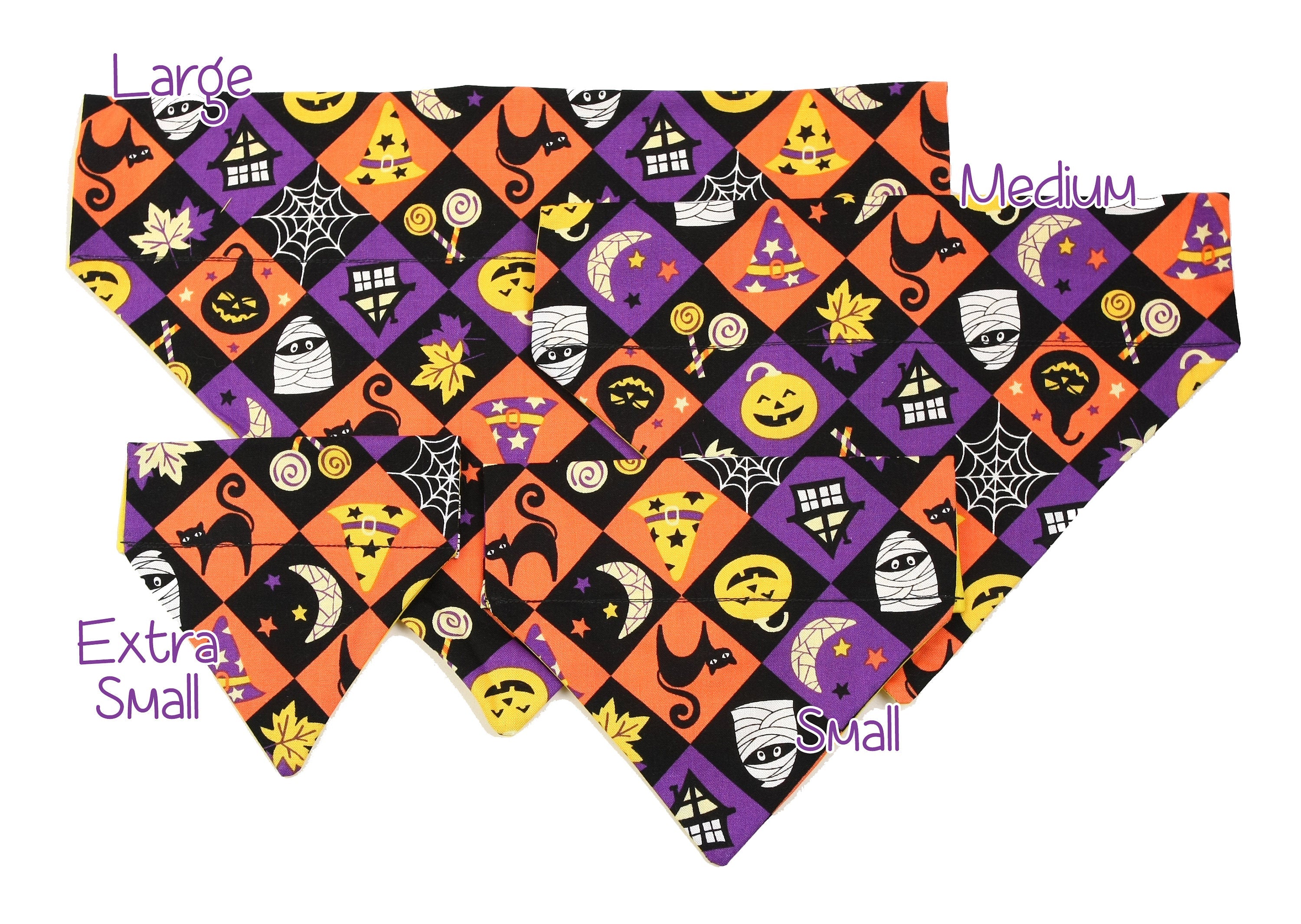 Spooky Squares Pet Scarf